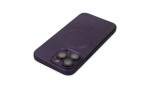 Newface iPhone 14 Pro Max Kılıf Moshi Lens Magneticsafe Silikon - Mor