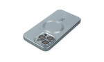 Newface iPhone 14 Pro Max Kılıf Moshi Lens Magneticsafe Silikon - Sierra Blue