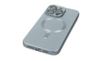 Newface iPhone 14 Pro Max Kılıf Moshi Lens Magneticsafe Silikon - Sierra Blue