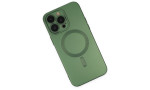 Newface iPhone 14 Pro Max Kılıf Moshi Lens Magneticsafe Silikon - Yeşil
