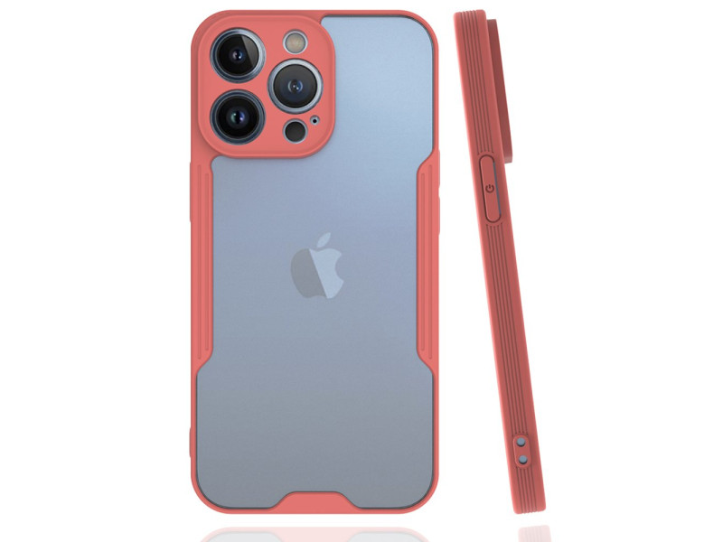 Newface iPhone 14 Pro Max Kılıf Platin Silikon - Pembe
