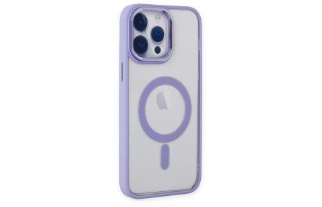 Newface iPhone 14 Pro Max Kılıf Room Magneticsafe Silikon - Lila