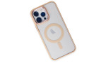 Newface iPhone 14 Pro Max Kılıf Room Magneticsafe Silikon - Pudra
