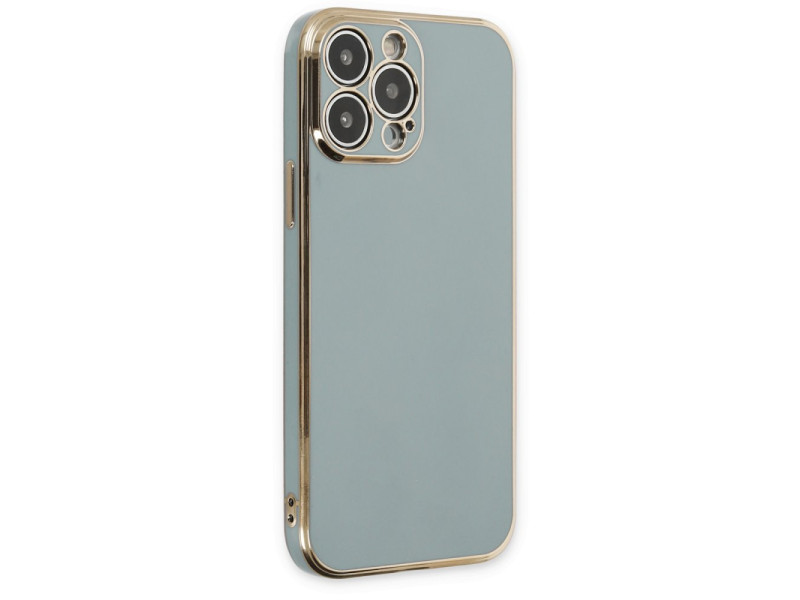 Newface iPhone 14 Pro Max Kılıf Volet Silikon - Açık Yeşil