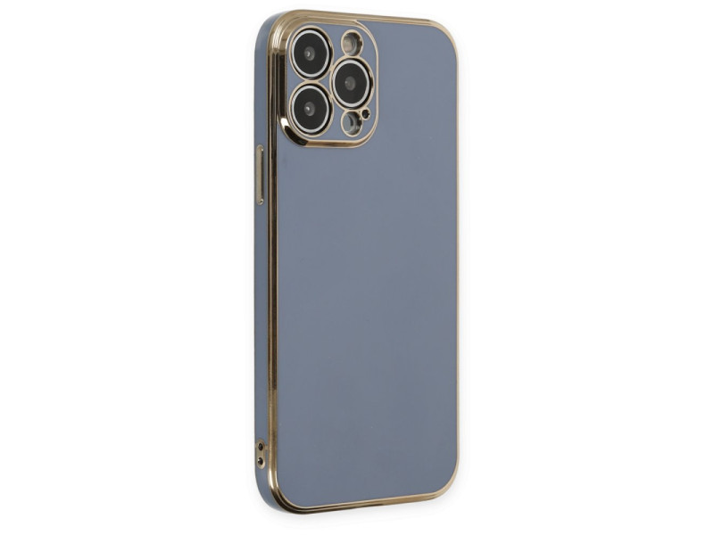 Newface iPhone 14 Pro Max Kılıf Volet Silikon - Mavi