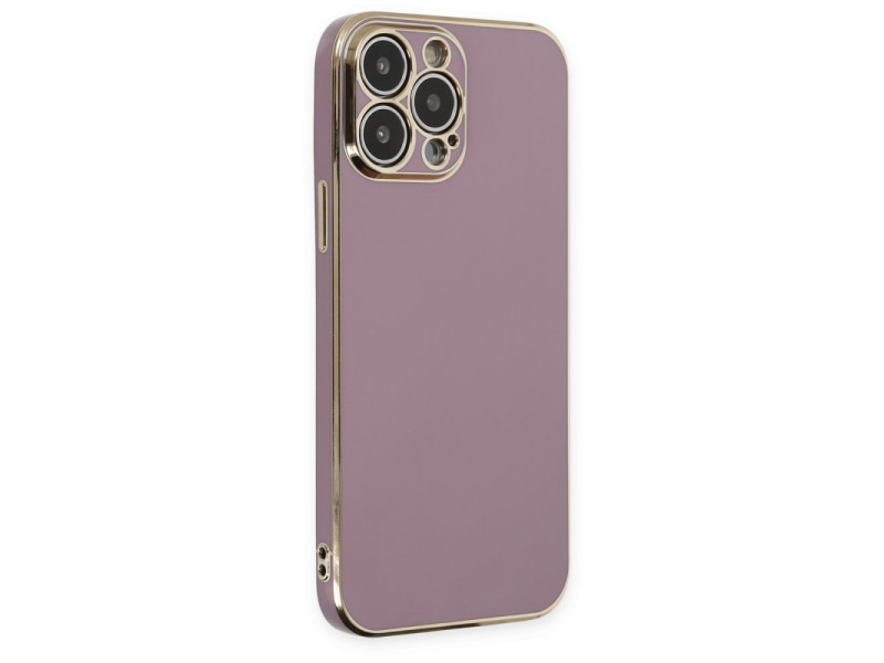 Newface iPhone 14 Pro Max Kılıf Volet Silikon - Mor