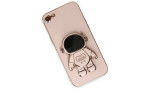 Newface iPhone 7 Kılıf Aston Stand Silikon - Pembe