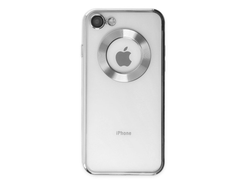 Newface iPhone 7 Kılıf Slot Silikon - Gümüş