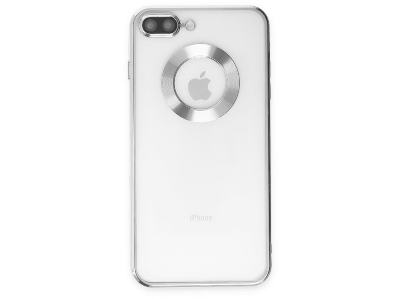 Newface iPhone 7 Plus Kılıf Slot Silikon - Gümüş
