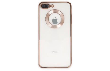 Newface iPhone 7 Plus Kılıf Slot Silikon - Rose Gold