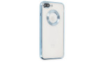 Newface iPhone 8 Plus Kılıf Slot Silikon - Sierra Blue