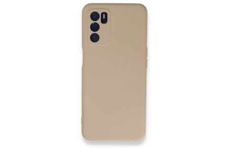 Newface Oppo A55 Kılıf Nano içi Kadife Silikon - Pudra