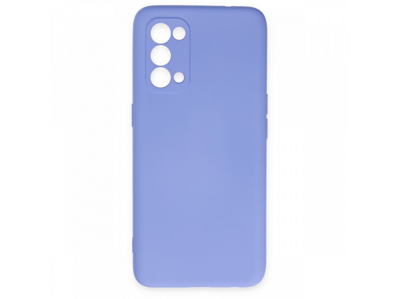 Newface Oppo Reno 5 Kılıf Nano içi Kadife Silikon - Lila