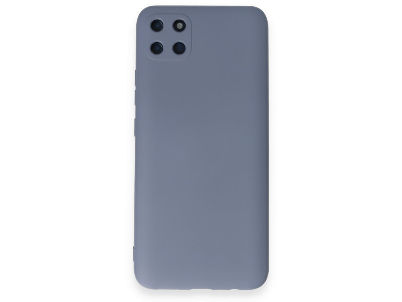 Newface Realme C11 Kılıf Nano içi Kadife Silikon - Gri
