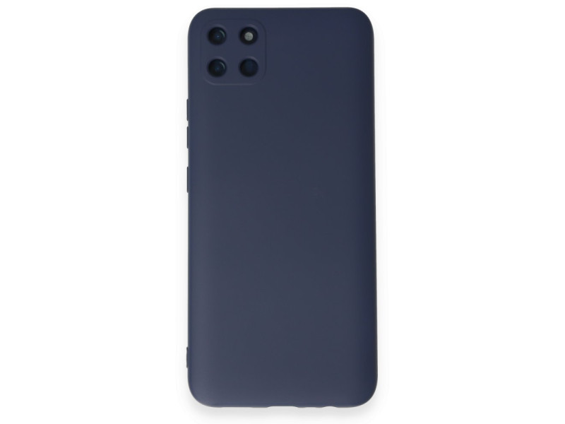 Newface Realme C11 Kılıf Nano içi Kadife Silikon - Lacivert