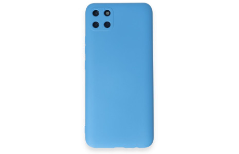 Newface Realme C11 Kılıf Nano içi Kadife Silikon - Mavi