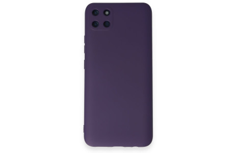 Newface Realme C11 Kılıf Nano içi Kadife Silikon - Mor