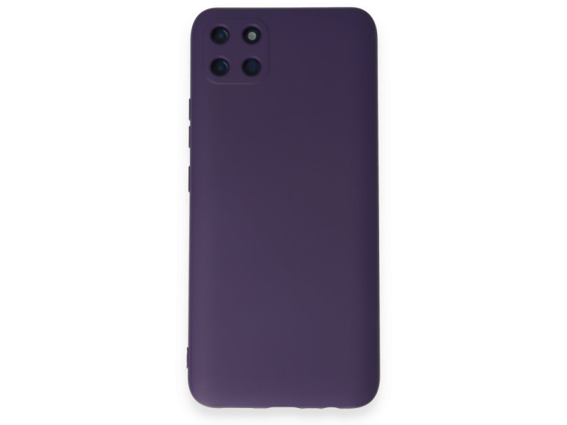 Newface Realme C11 Kılıf Nano içi Kadife Silikon - Mor