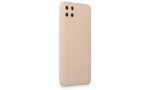Newface Realme C11 Kılıf Nano içi Kadife Silikon - Pudra
