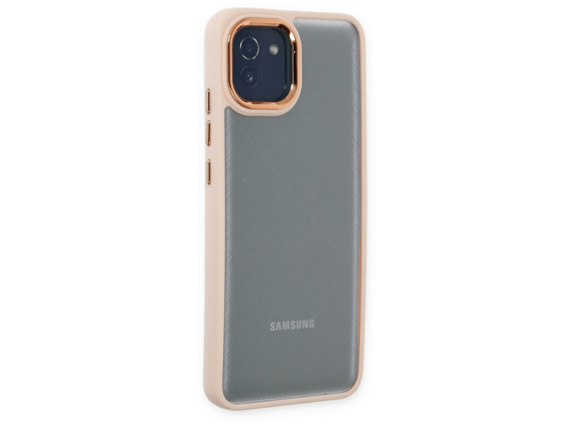 Newface Samsung Galaxy A03 Kılıf Dora Kapak - Pudra