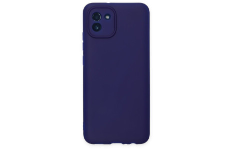 Newface Samsung Galaxy A03 Kılıf First Silikon - Koyu Mavi