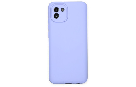 Newface Samsung Galaxy A03 Kılıf First Silikon - Lila
