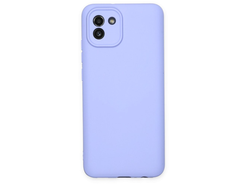 Newface Samsung Galaxy A03 Kılıf First Silikon - Lila