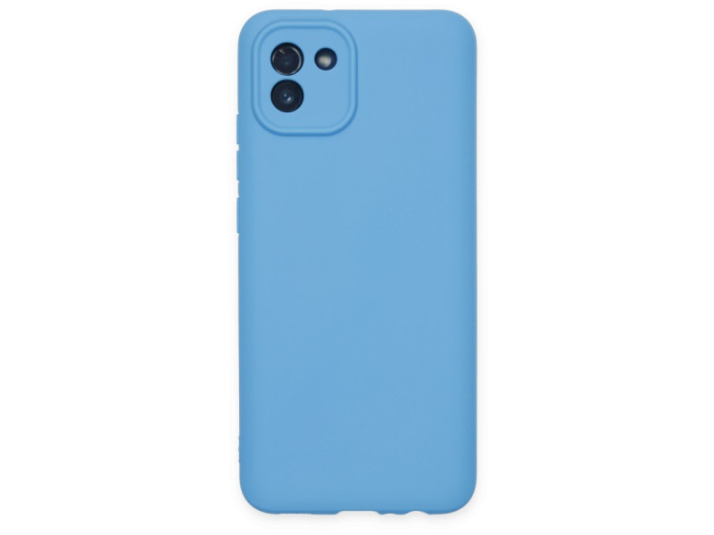 Newface Samsung Galaxy A03 Kılıf First Silikon - Mavi