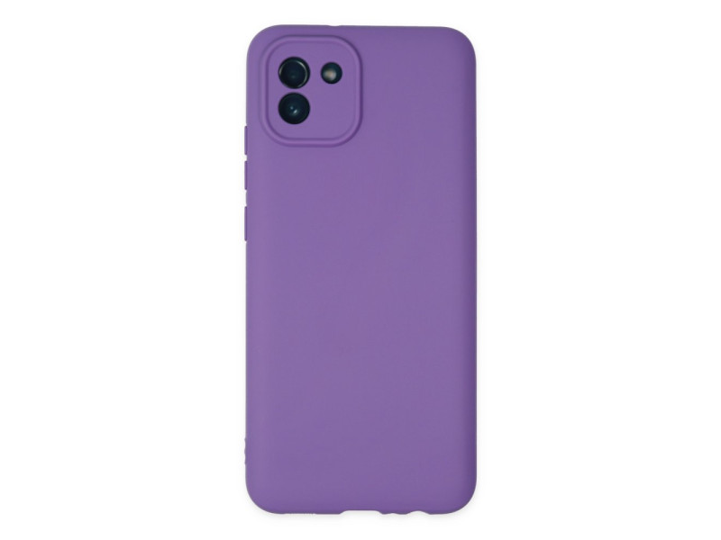 Newface Samsung Galaxy A03 Kılıf First Silikon - Mor