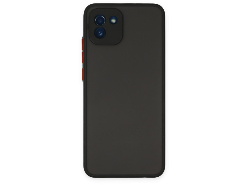 Newface Samsung Galaxy A03 Kılıf Montreal Silikon Kapak - Siyah