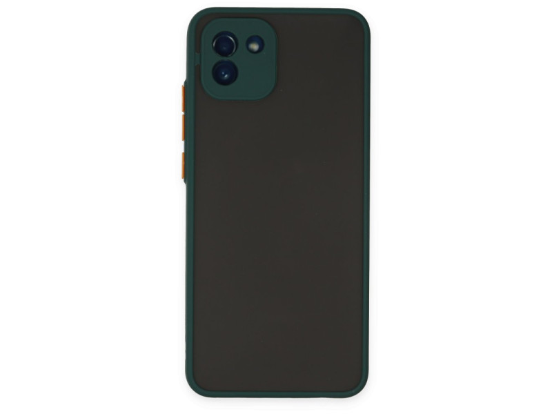 Newface Samsung Galaxy A03 Kılıf Montreal Silikon Kapak - Yeşil