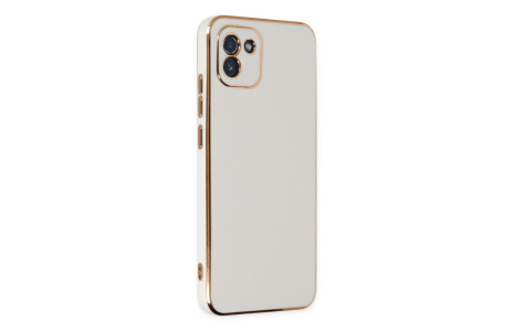 Newface Samsung Galaxy A03 Kılıf Volet Silikon - Beyaz