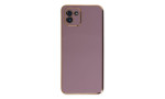 Newface Samsung Galaxy A03 Kılıf Volet Silikon - Mor