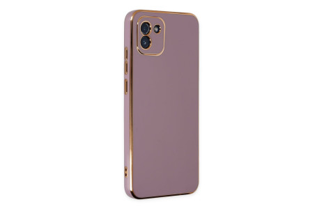 Newface Samsung Galaxy A03 Kılıf Volet Silikon - Mor