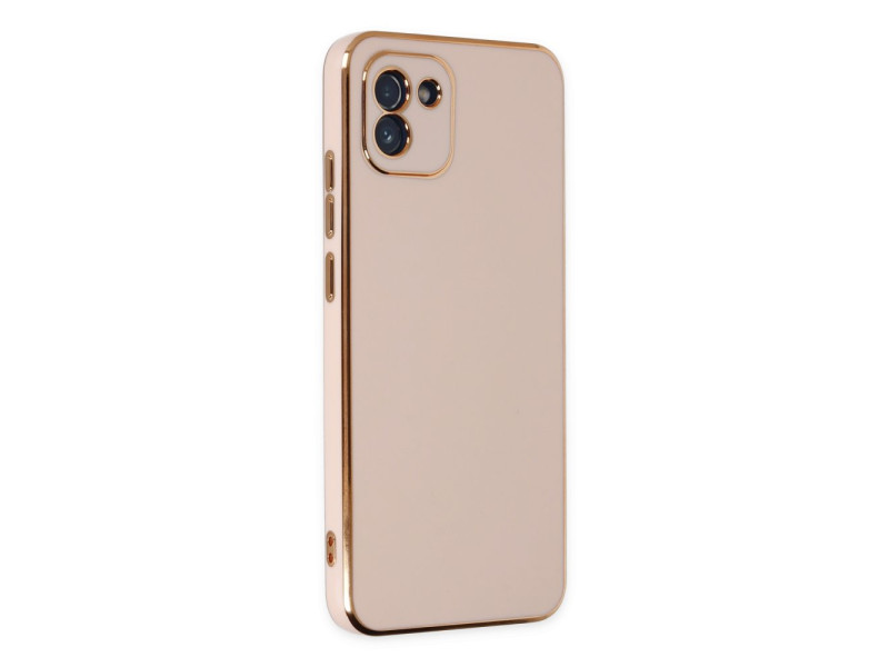 Newface Samsung Galaxy A03 Kılıf Volet Silikon - Pembe
