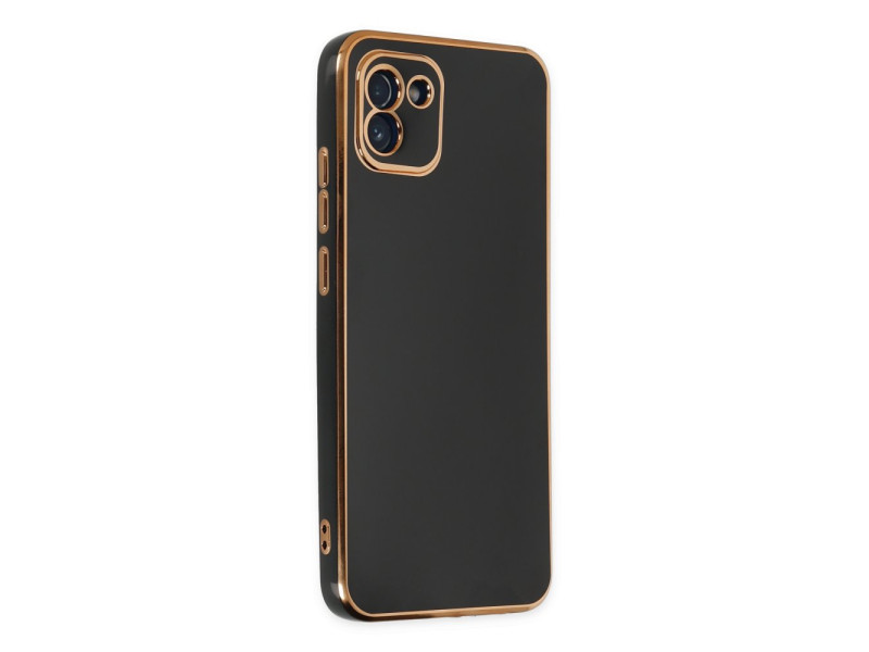 Newface Samsung Galaxy A03 Kılıf Volet Silikon - Siyah