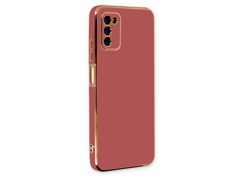 Newface Samsung Galaxy A03S Kılıf Volet Silikon - Kırmızı