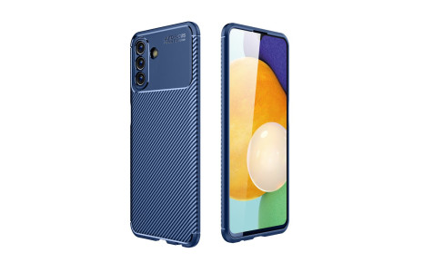 Newface Samsung Galaxy A04S Kılıf Focus Karbon Silikon - Lacivert