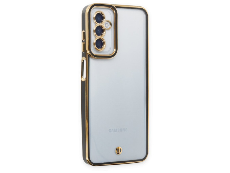 Newface Samsung Galaxy A04S Kılıf Liva Lens Silikon - Siyah