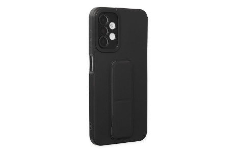 Newface Samsung Galaxy A04S Kılıf Mega Standlı Silikon - Siyah