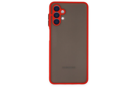Newface Samsung Galaxy A04S Kılıf Montreal Silikon Kapak - Kırmızı