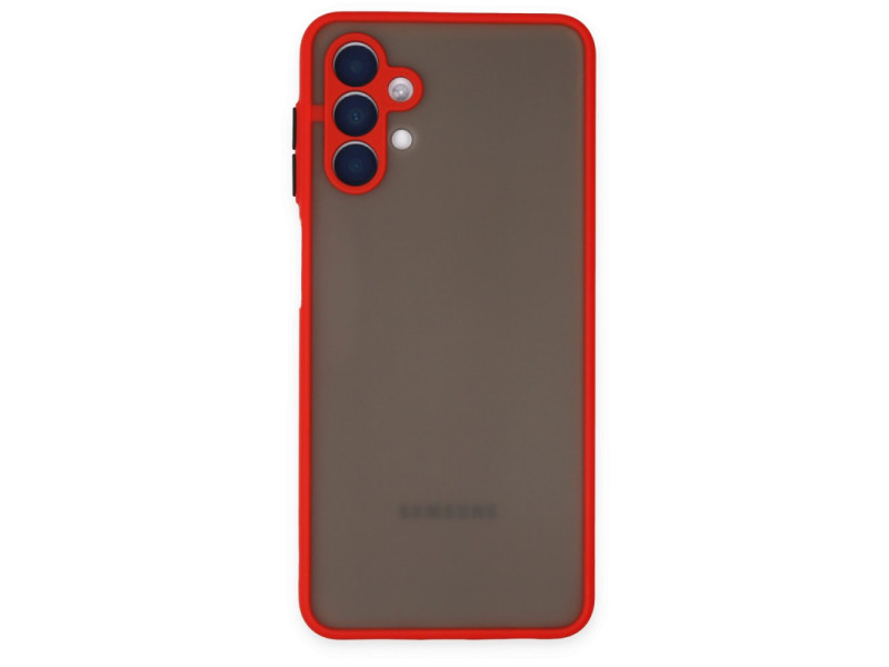 Newface Samsung Galaxy A04S Kılıf Montreal Silikon Kapak - Kırmızı