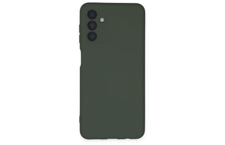 Newface Samsung Galaxy A04S Kılıf Nano içi Kadife Silikon - Koyu Yeşil