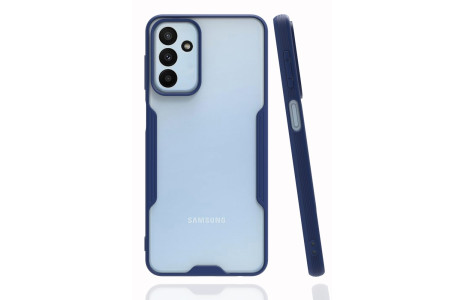 Newface Samsung Galaxy A04S Kılıf Platin Silikon - Lacivert