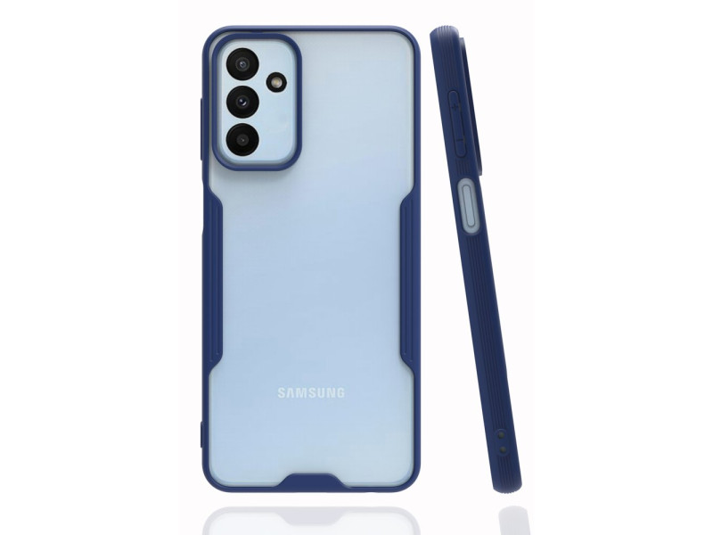 Newface Samsung Galaxy A04S Kılıf Platin Silikon - Lacivert