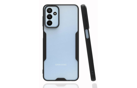 Newface Samsung Galaxy A04S Kılıf Platin Silikon - Siyah