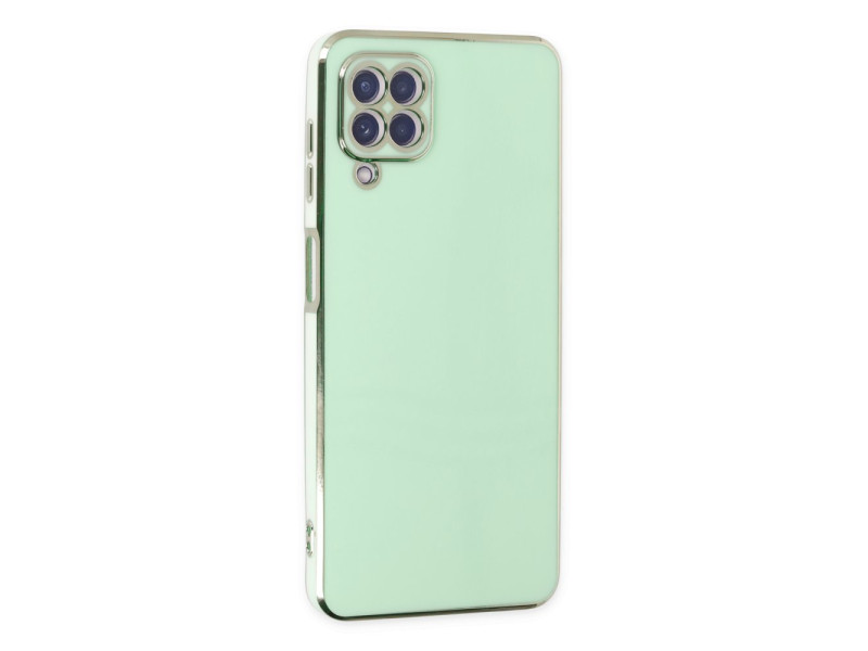 Newface Samsung Galaxy A22 Kılıf Volet Silikon - Açık Yeşil
