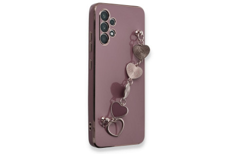 Newface Samsung Galaxy A32 Kılıf Esila Silikon - Mor