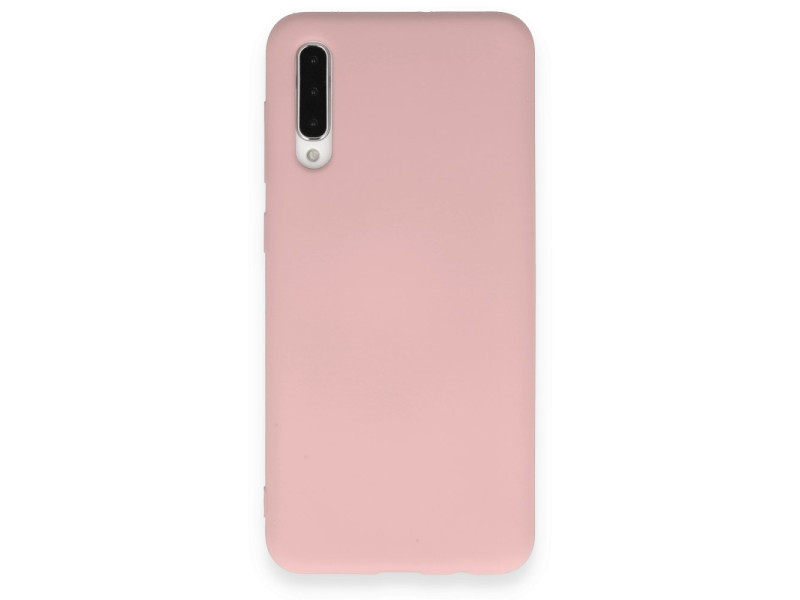 Newface Samsung Galaxy A70 Kılıf Nano içi Kadife Silikon - Pudra