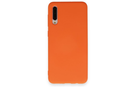 Newface Samsung Galaxy A70 Kılıf Nano içi Kadife Silikon - Turuncu